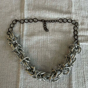 Fashion Jewelry Silver and Bronze Chain Necklace